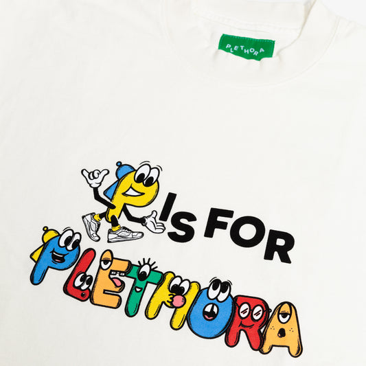 "P is for PLETHORA" Tee - Primary