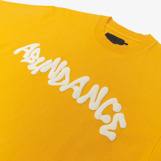 ABUNDANCE "Wave" Logo Tee - Gold