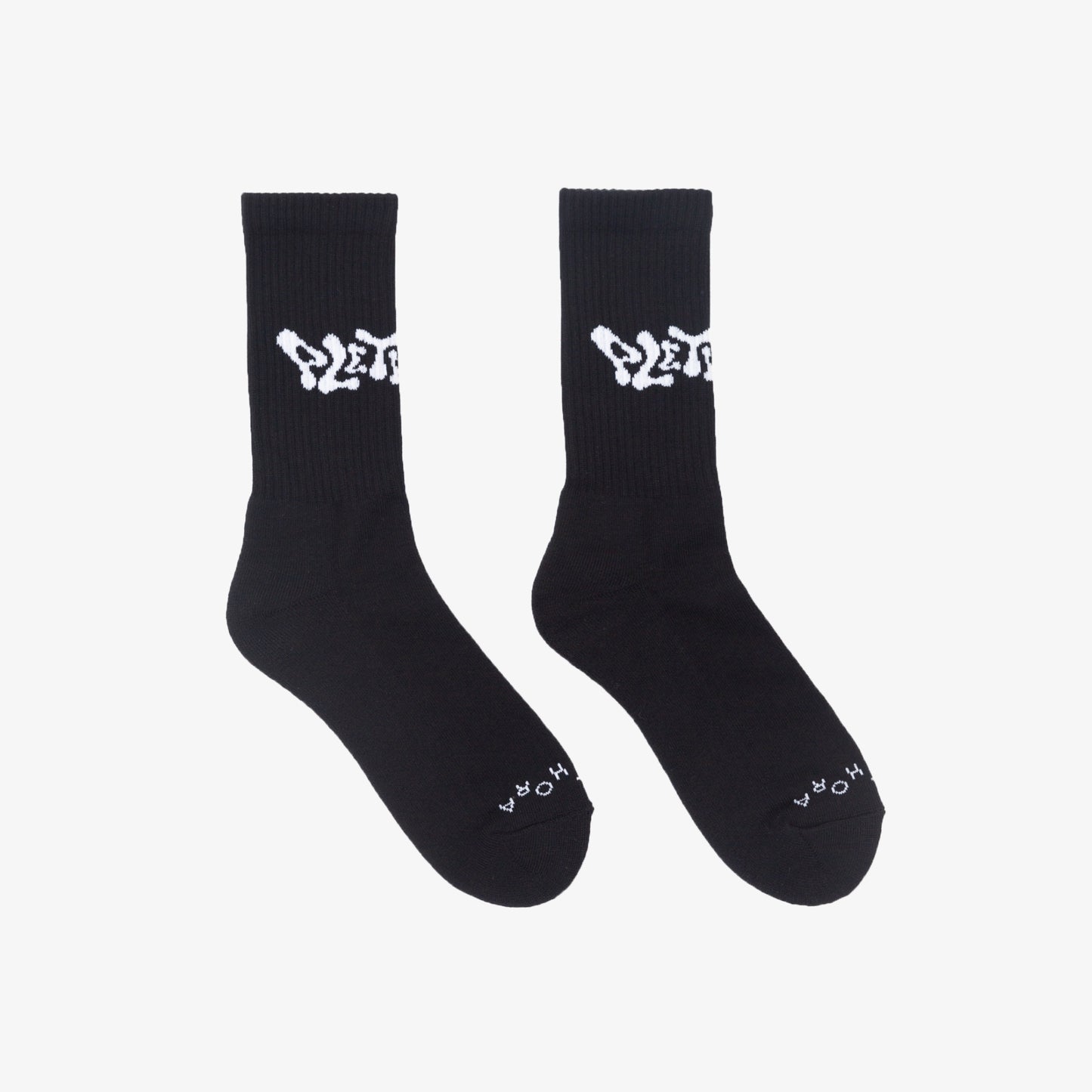 PLETHORA "Wave" Socks - Black / White
