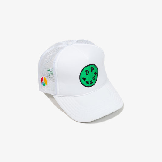 "Say Peace" Trucker Hat - White/Green