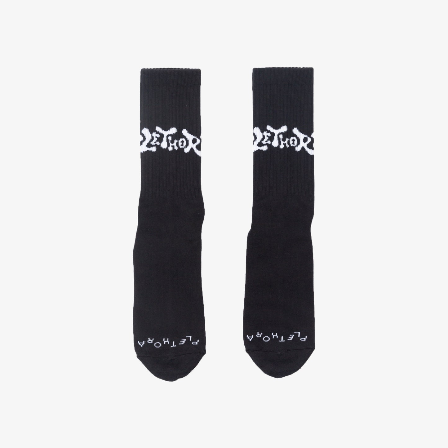 PLETHORA "Wave" Socks - Black / White