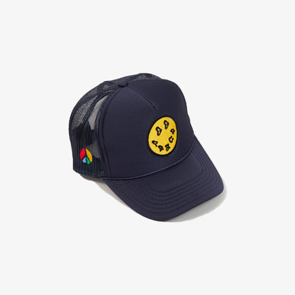 "Say Peace" Trucker Hat - Navy/Gold