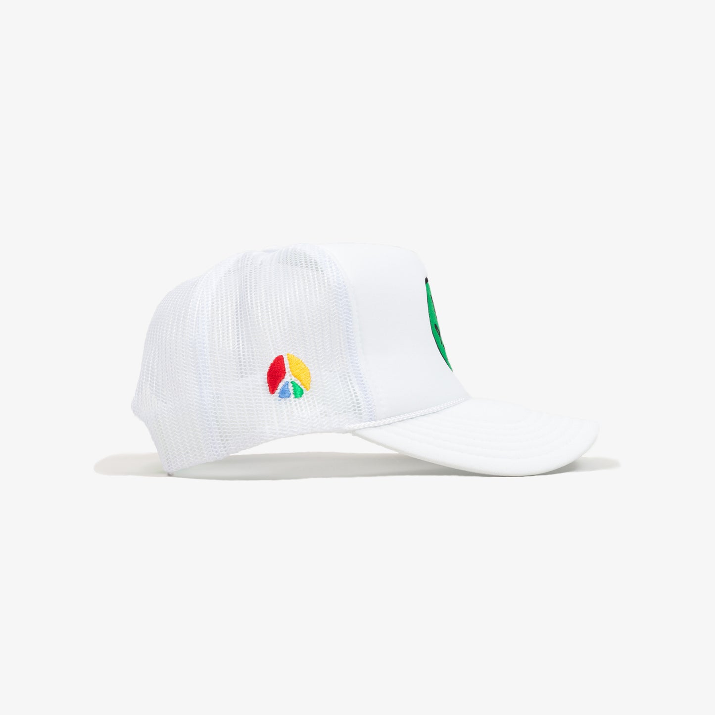 "Say Peace" Trucker Hat - White/Green