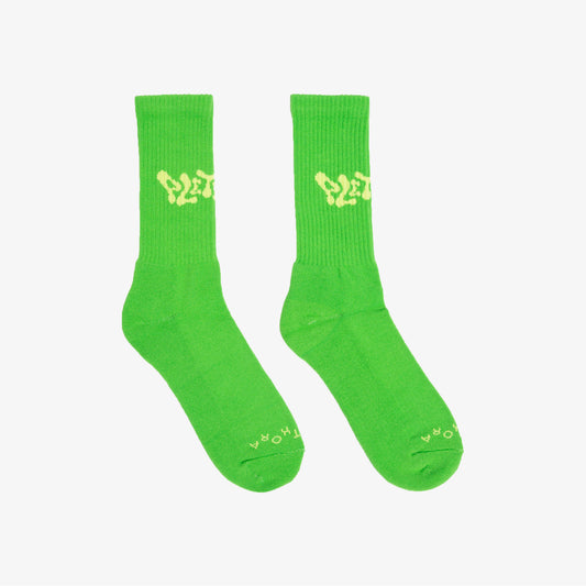 PLETHORA "Wave" Socks - Green Bean